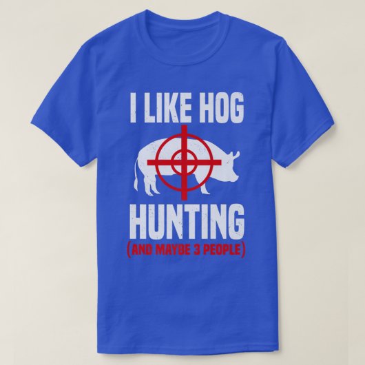 Hog Hunting Pig Boar Hunter Huntsman Premium Tシャツ (デザイン正面)