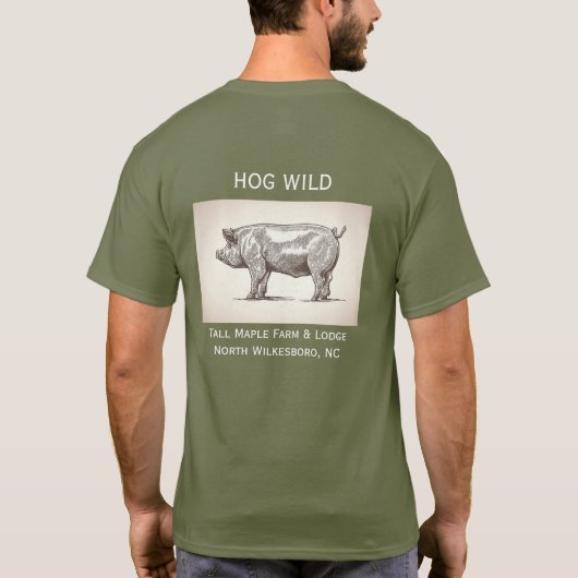 Hog wild tシャツ (裏面)
