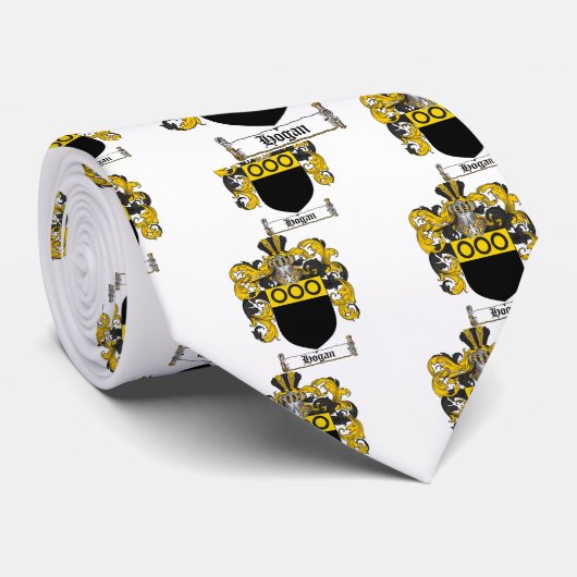 HOGANの家紋- HOGANの紋章付き外衣 ネクタイ (ロール)