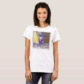 Hogansvilleのコーヒー女性細い肩ひものティー Tシャツ (正面フル)