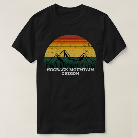 HOGBACK MOUNTAIN OREGON Tシャツ (デザイン正面)