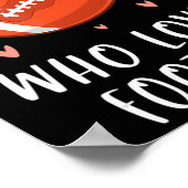 Hogeを愛する少女だけの女子のための可愛いサッカー ポスター (角)