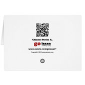 Hoge 中国の Dog/ライオンの守護壁画カード (裏面横)