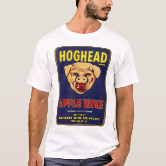 Hoghead Appleのワイン Tシャツ (正面)