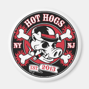 Hogs™の熱い円形の磁石 マグネット