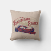 HOGSMEADEステーションヴィンテージグラフィック クッション (正面)