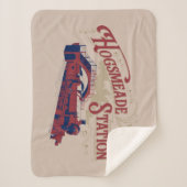 HOGSMEADEステーションヴィンテージグラフィック シェルパブランケット (正面)