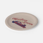 HOGSMEADEステーションヴィンテージグラフィック ペーパープレート (アングル)