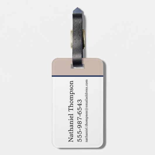 HOGSMEADEステーションヴィンテージグラフィック ラゲッジタグ (裏面縦)