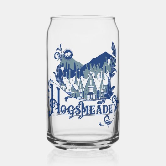 HOGSMEADE™ヴィンテージビレッジグラフィック ガラス缶 (正面)