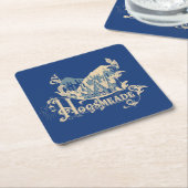 HOGSMEADE™ヴィンテージビレッジグラフィック スクエアペーパーコースター (アングル)
