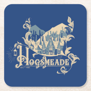 HOGSMEADE™ヴィンテージビレッジグラフィック スクエアペーパーコースター