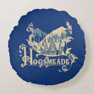 HOGSMEADE™ヴィンテージビレッジグラフィック ラウンドクッション