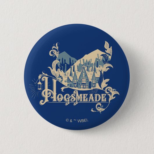 HOGSMEADE™ヴィンテージビレッジグラフィック 缶バッジ (正面)
