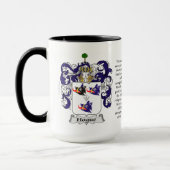 Hogue家族の紋章付き外衣 マグカップ (左)