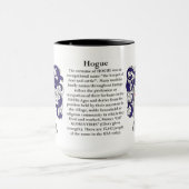 Hogue家族の紋章付き外衣 マグカップ (中央)