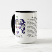 Hogue家族の紋章付き外衣 マグカップ (正面左)