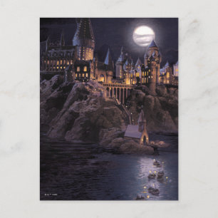 Hogwartsへのハリー・ポッターシリーズのcastle  素晴らしい湖 ポストカード