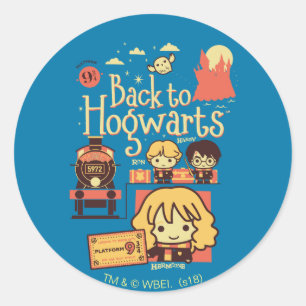HOGWARTS™に戻るハリー・ポッターシリーズの™ %PIPE% ラウンドシール