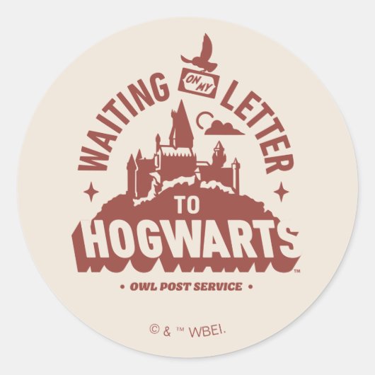 HOGWARTS™への手紙が来るのを待って ラウンドシール (正面)