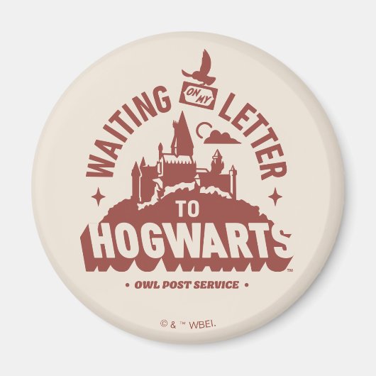 HOGWARTS™への手紙を待っている マグネット (正面)