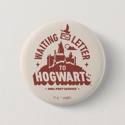 HOGWARTS™への手紙を待って 缶バッジ (正面)