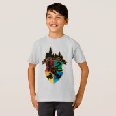 HOGWARTS™ キャスルクレスト ハウスプライドバッジ Tシャツ (正面フル)