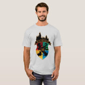HOGWARTS™ キャスル・クレスト・ハウス・プライド・バッジ Tシャツ (正面フル)