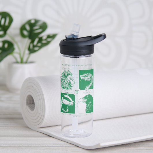 HOGWARTS™ハウス動物グリッド ウォーターボトル (ヨガ)