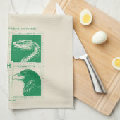 HOGWARTS™ハウス動物グリッド キッチンタオル (四つ折り)