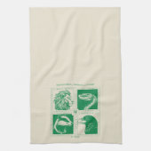 HOGWARTS™ハウス動物グリッド キッチンタオル (縦)