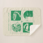 HOGWARTS™ハウス動物グリッド シェルパブランケット (正面(横))