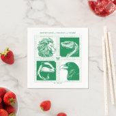 HOGWARTS™ハウス動物グリッド スタンダードカクテルナプキン (インサイチュ)