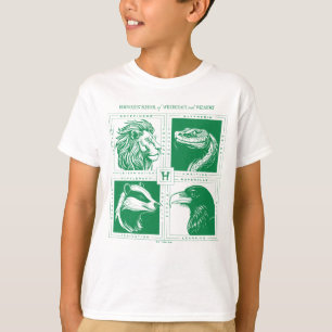 HOGWARTS™ハウス動物グリッド Tシャツ