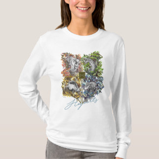 HOGWARTS™バッジフローラグラフィック Tシャツ