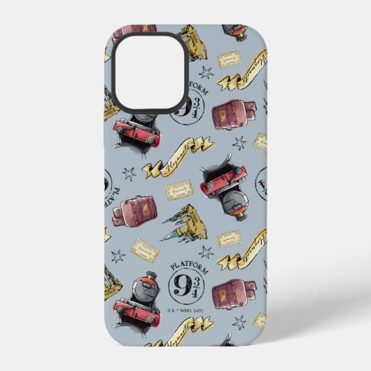 HOGWARTS™パターンへようこそ iPhoneケース (裏面)