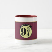 HOGWARTS™プラットフ表現ォーム9 3/4バナー マグカップ (中央)