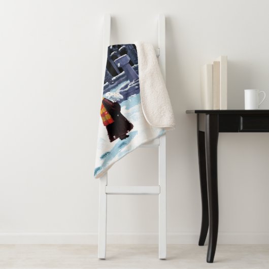 HOGWARTS™中庭のHARRY POTTER™ & Hedwig シェルパブランケット (インサイチュ)