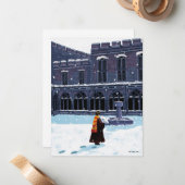 HOGWARTS™中庭のHARRY POTTER™ & Hedwig ノートカード (正面/裏面インサイチュ)