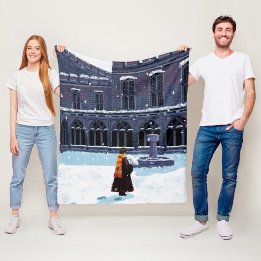 HOGWARTS™中庭のHARRY POTTER™ & Hedwig フリースブランケット (インサイチュ)