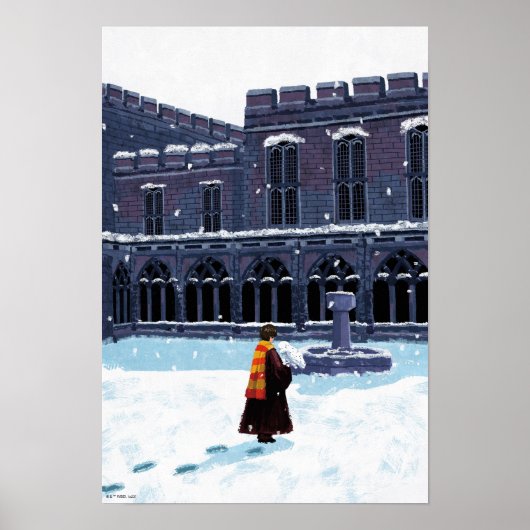 HOGWARTS™中庭のHARRY POTTER™ & Hedwig ポスター (正面)