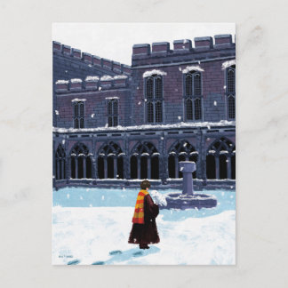HOGWARTS™中庭のHARRY POTTER™ & Hedwig ポストカード