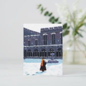 HOGWARTS™中庭のHARRY POTTER™ & Hedwig ポストカード (スタンド正面)