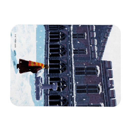 HOGWARTS™中庭のHARRY POTTER™ & Hedwig マグネット (横)