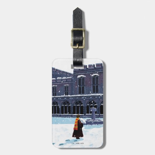HOGWARTS™中庭のHARRY POTTER™ & Hedwig ラゲッジタグ (正面縦)