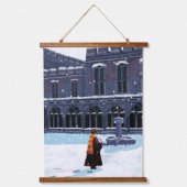 HOGWARTS™中庭のHARRY POTTER™ & Hedwig 吊り下げ型タペストリー (正面)