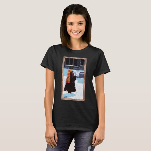 HOGWARTS™中庭のHARRY POTTER™ & Hedwig Tシャツ (正面フル)