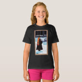 HOGWARTS™中庭のHARRY POTTER™ & Hedwig Tシャツ (正面フル)