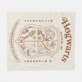 HOGWARTS™魔法学校の紋章 フリースブランケット (正面(横))
