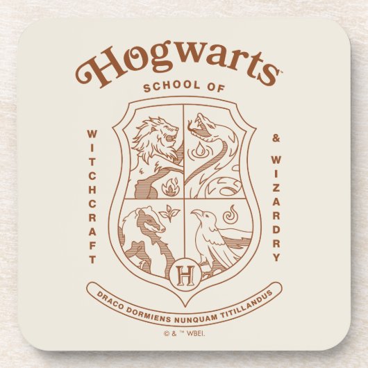 HOGWARTS™魔法魔術学校の紋章 コースター (正面)